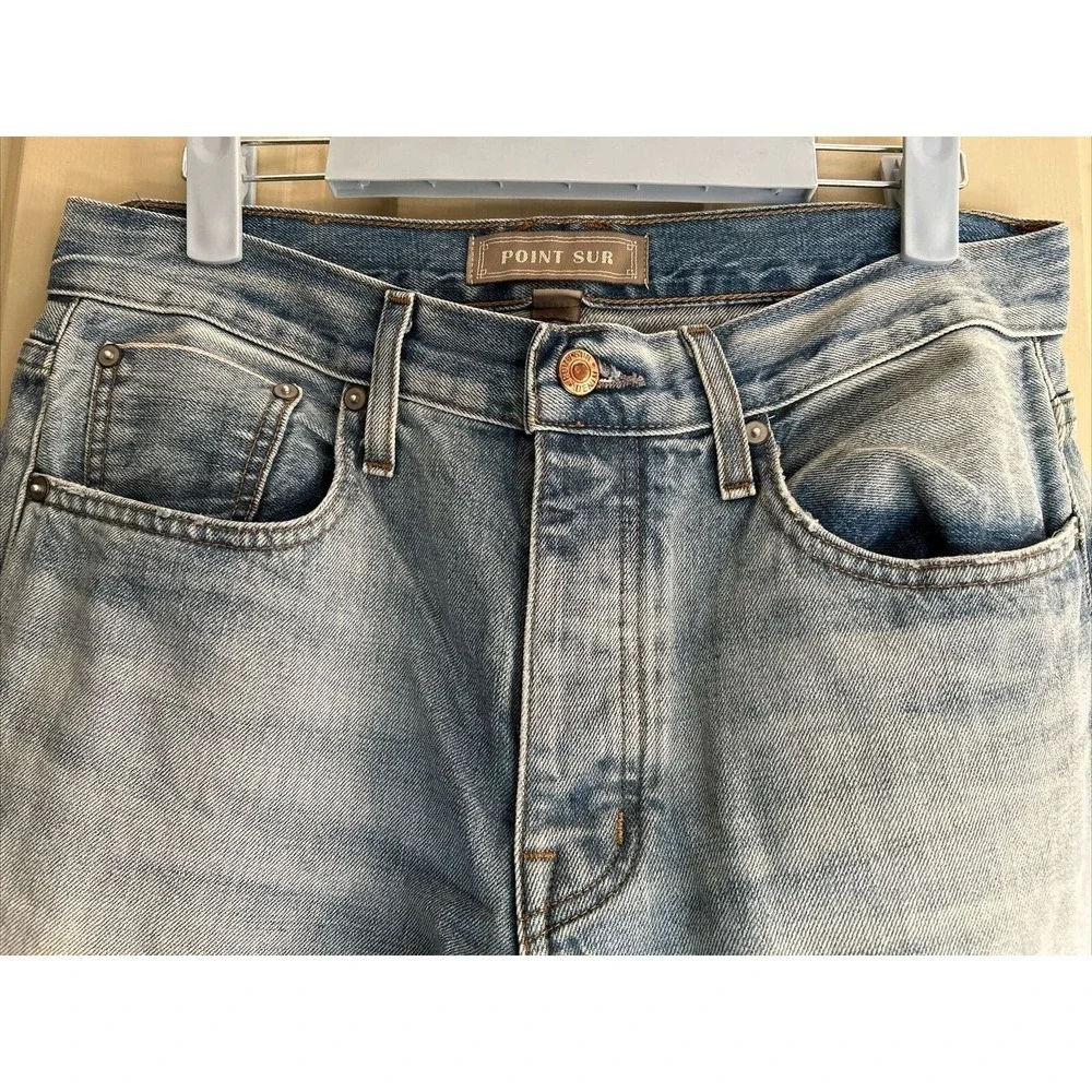 J.Crew Point Sur Canyon Mid-rise Boyfriend Jean Faded Blue Wash Selvedge Ed 27 - Picture 6 of 10